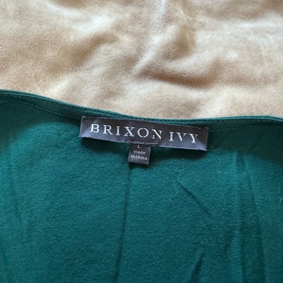 Brixon Ivy Green Embellished Sleeveless Tank Top L - Picture 5 of 5